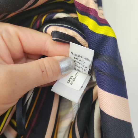 DVF Diane Von Furstenberg Mini Dress Size 8 Silk Retro Preppy - Picture 8 of 11